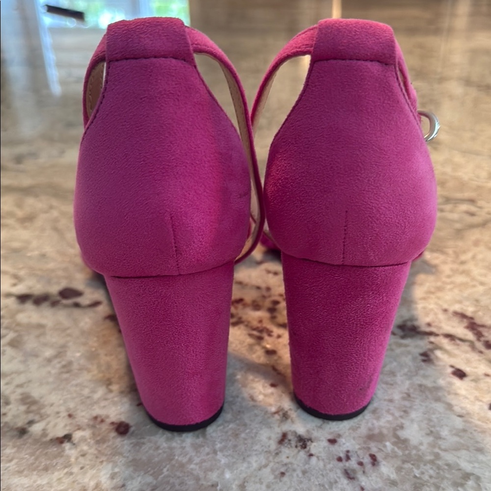 Unisa Pink Ruffle Heels - Picture 2 of 5